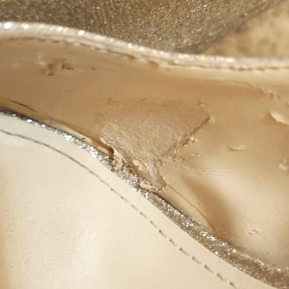 Enzo Angioloni gold peep toe sz9 - Picture 11 of 11